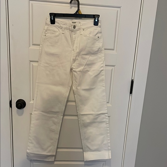 NWT Hudson high rise remi hemmed White Jeans - Picture 1 of 6